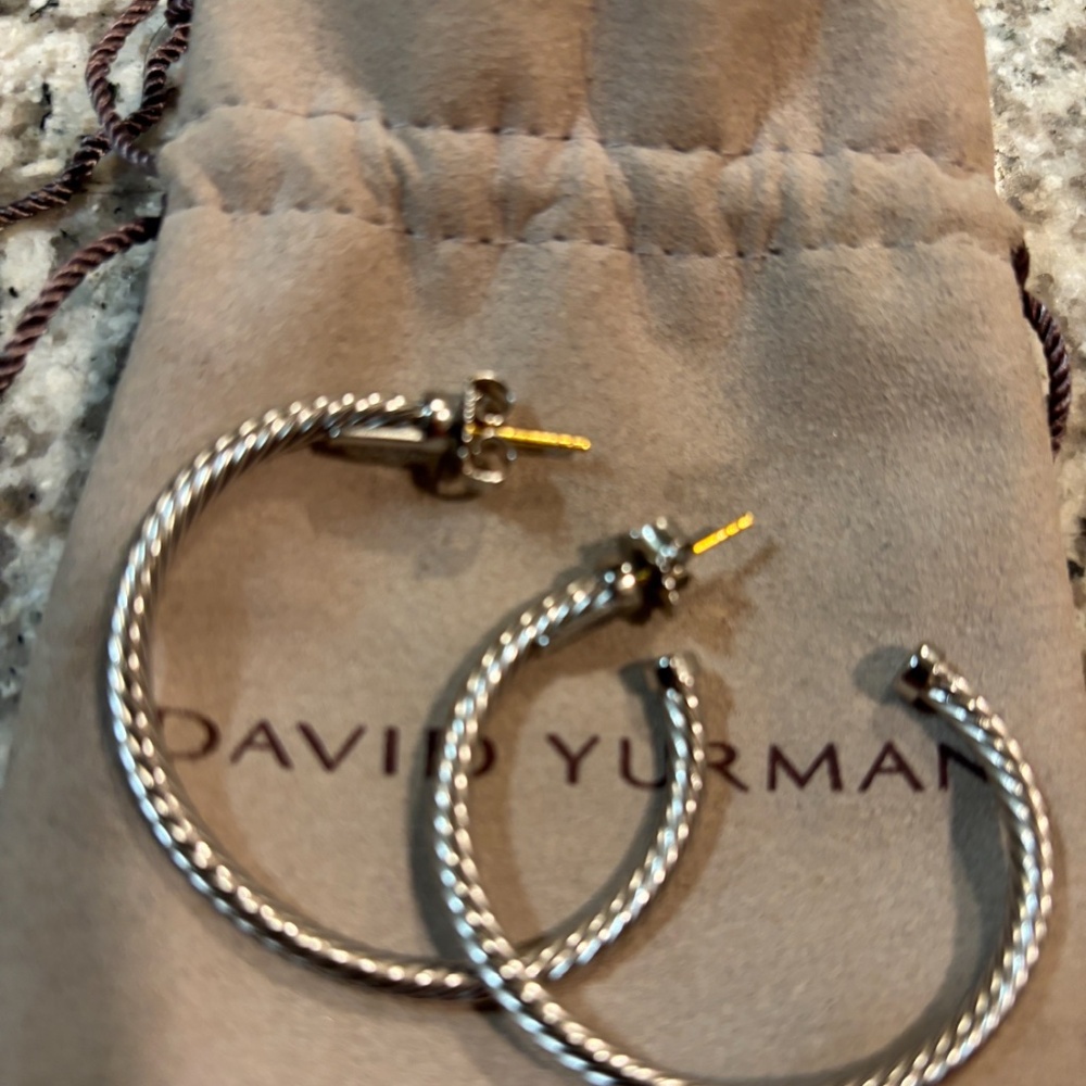 Sterling hoops - Picture 4 of 4